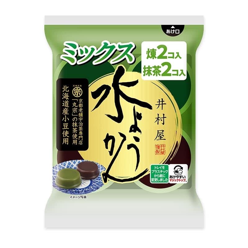 確認用　　　　　　　　井村屋　水ようかん抹茶　黒糖わらびもち　糖質オフ水ようかん Amazon.co.jp: 井村屋 袋入 水ようかん 全5種セット （水ようかん